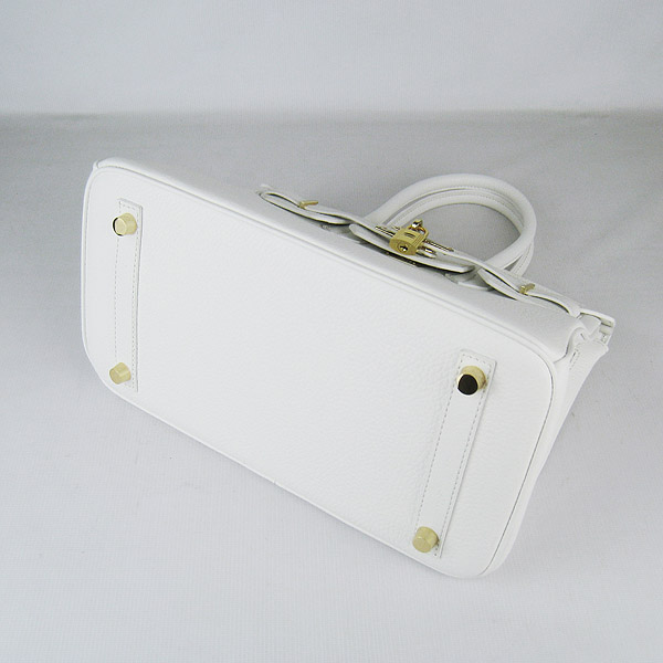 Replica Hermes Birkin 30CM Togo Leather Bag White 6088 On Sale